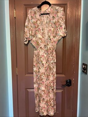 Zadig & Voltaire Floral Pink Paisley Midi Dress L
